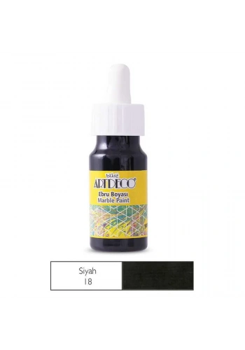 Artdeco Ebru Boyası 30 ml Siyah