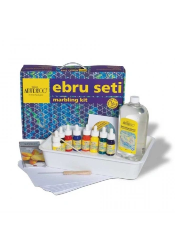 Artdeco Ebru Başlangıç Seti 8 Renk Çantalı