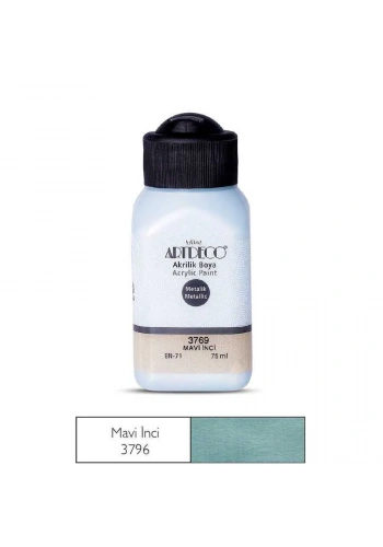 Artdeco Akrilik Boya Metalik 75 ml Mavi İnci
