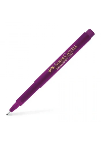 Faber Castell 1554 Broadpen Keçeli Kalem İnce Uç 0.8 mm Magenta