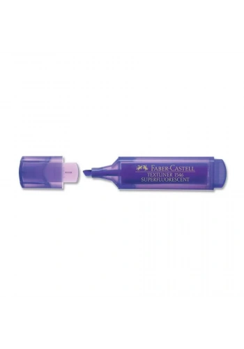 Faber Castell 1546 Şeffaf Gövde Fosforlu Kalem Mor