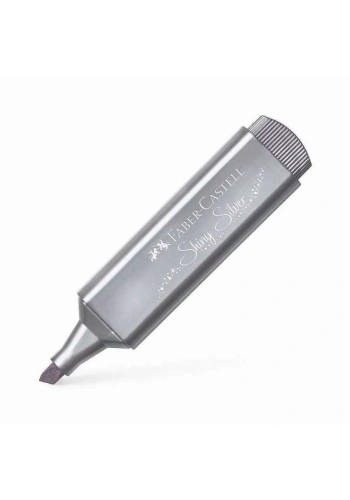 Faber Castell Fosforlu Kalem 46 Metalik Gümüş Shinny Silver