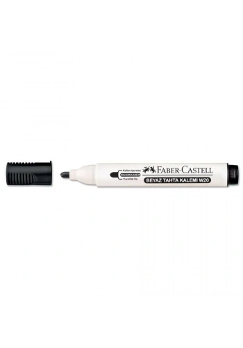Faber Castell W20 Beyaz Tahta Kalemi Siyah