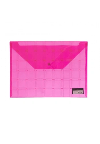 Faber Castell Çıtçıtlı Desenli Dosya Kırmızı A4