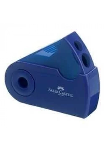 Faber Castell Sleeve Kalemtraş Kırmızı-Mavi