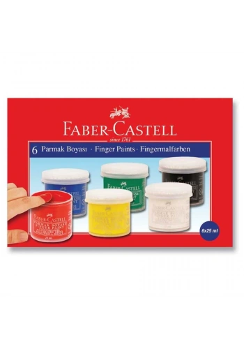 Faber Castell Parmak Boyası 25 ml x 6lı