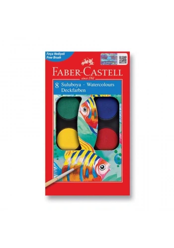 Faber Castell Redline Sulu Boya Küçük Boy 8 Renk