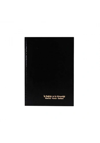 Dilman İş Sağlığı Ve İş Güvenliği Karar Defteri Ciltli 50li