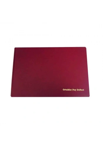 Dilman Ortaklar Pay Defteri Ciltli Numaralı 96 Yaprak