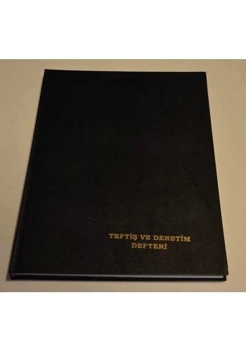 Dilman Teftiş Ve Denetim Defteri Ciltli 96 Yaprak