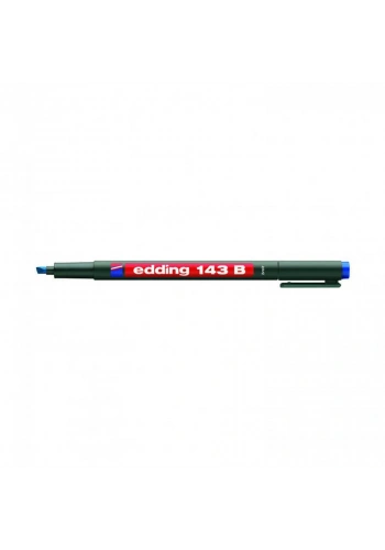 Edding 143 B Permanent Kalem 1-3 mm Kesik Uç Mavi