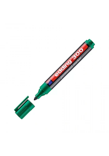 Edding E-300 Permanent Markör Yuvarlak Uçlu Yeşil