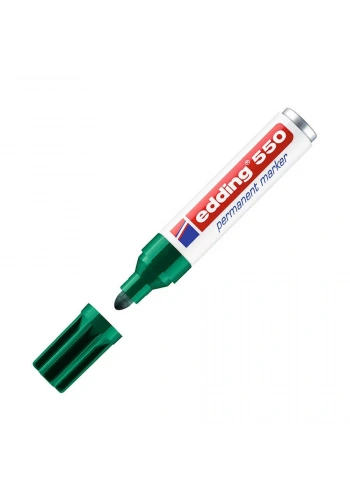 Edding E-550 Permanent Markör Yuvarlak Uç Yeşil