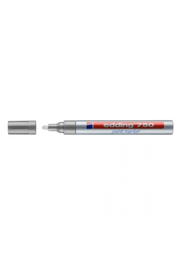 Edding 750 Tam Örtücü Boya Markörü Gümüş