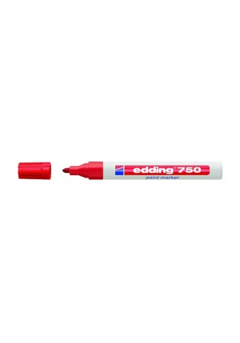 Edding 750 Tam Örtücü Boya Markörü Kırmızı