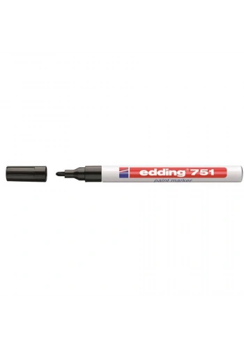 Edding 751 Tam Örtücü Boya Markörü Siyah