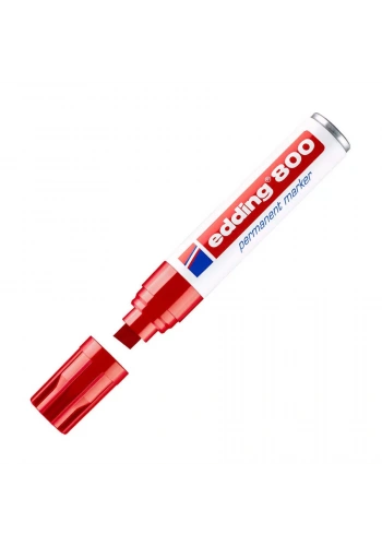 Edding Permanent Markör Kesik Uçlu Kırmızı