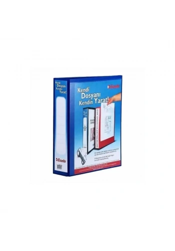 Esselte Plastik Klasör A4 4 Mekanizmalı 30 mm Halkalı Mavi