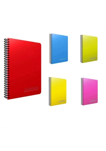 Gıpta Chromo Spiralli Plastik Kapak Çizgisiz Defter A4 120 Yaprak