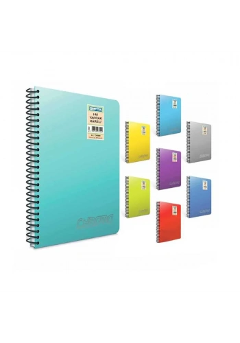 Gıpta Chromo Double Metal Spiralli Kareli Defter A4 140 Yaprak