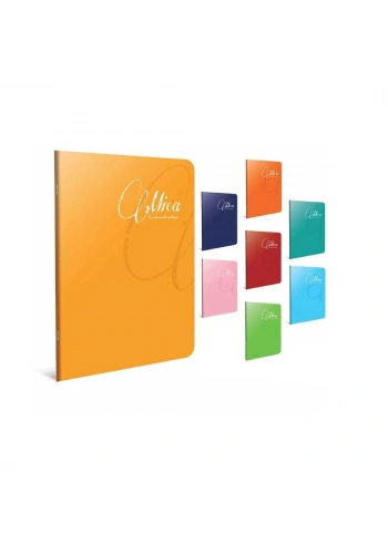 Gıpta Mica Tel Dikişli Plastik Kapak Düz Defter A4 40 Yaprak