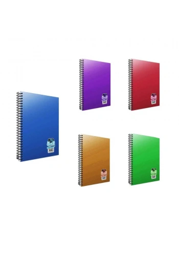 Gıpta Tb Spiralli Seperatörlü Plastik Kapak Defter A4 280 Yaprak 5+2