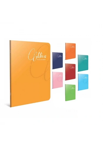 Gıpta Mica Tel Dikişli Plastik Kapak Düz Defter A4 100 Yaprak