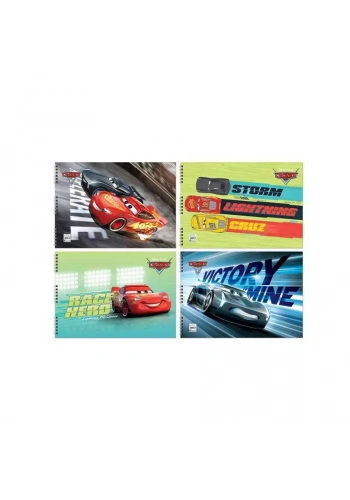 Keskin Color Cars 15 Yaprak Spiralli Resim Defteri