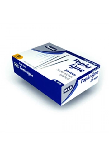 Mas Toplu İğne Nikelli 20 gr 28 mm