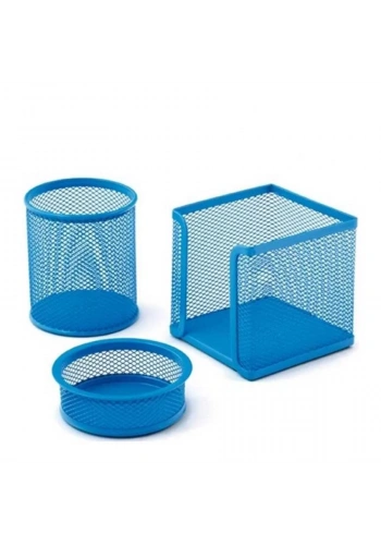 Mas 505 Perforeli Kalemlik Üçlü Set Mavi