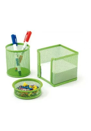 Mas Üçlü Set Perforeli Kalemlik Yeşil