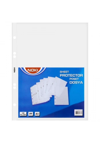 Noki Delikli A5 Poşet Dosya 100lü