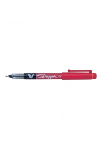 Pilot V-Signpen İmza Kalemi Kırmızı