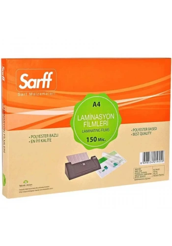 Sarff 150 Mic A4 Parlak Laminasyon Filmi