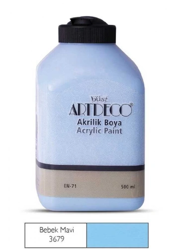 Artdeco Akrilik Boya 500 ml Bebek Mavi