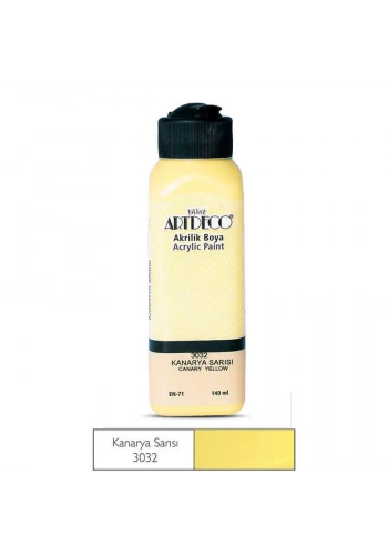 Artdeco Akrilik Boya 140 ml Kanarya Sarısı