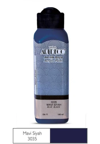 Artdeco Akrilik Boya 140 ml Mavi Siyah
