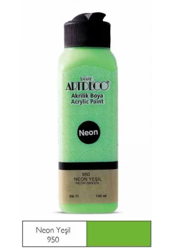 Artdeco Akrilik Boya 140 ml Neon Yeşil