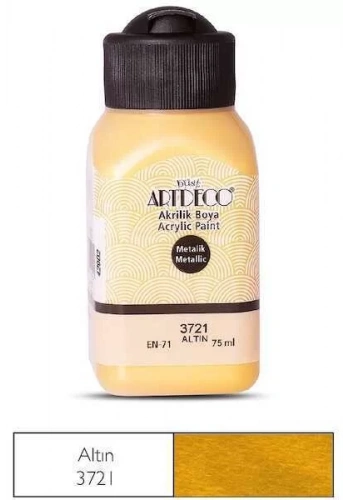 Artdeco Akrilik Boya Metalik 75 ml Altın