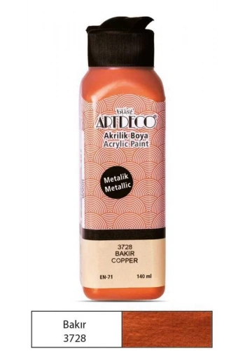 Artdeco Akrilik Boya Metalik 140 ml Bakır