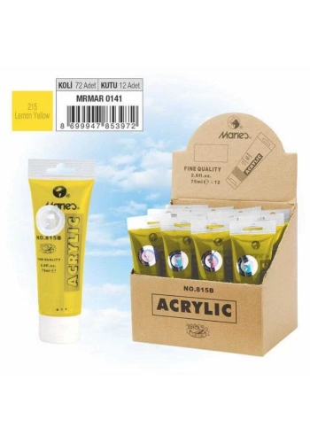 Maries Akrilik Boya 75ml Lemon Yellow