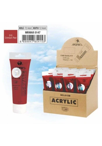 Maries Akrilik Boya 75 ml Crimson Red 315