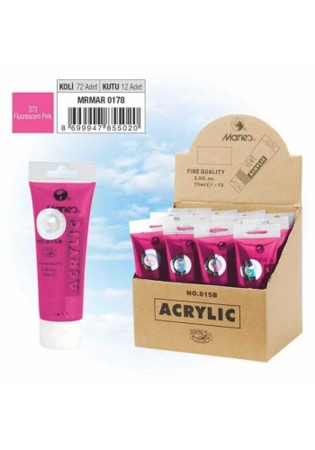 Maries Akrilik Boya 75ml Fluorescent Pink