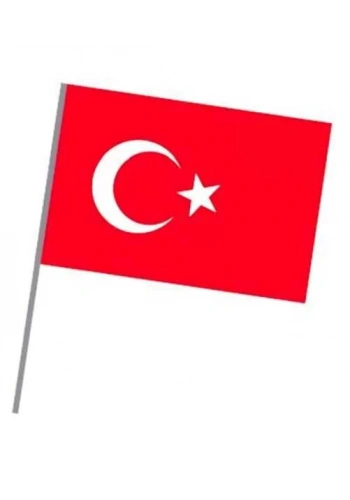 Vatan Sopalı Bez Bayrak 30x45 cm