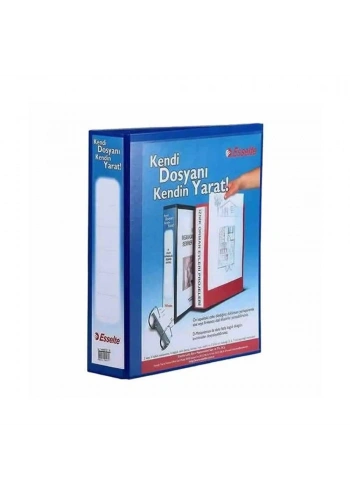 Esselte Plastik Klasör A4 2 Mekanizmalı 50 mm Halkalı Mavi