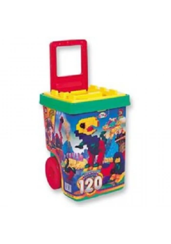 OK Eğitici Jumbo Blok 120 Parça (Çek Çek Arabalı)