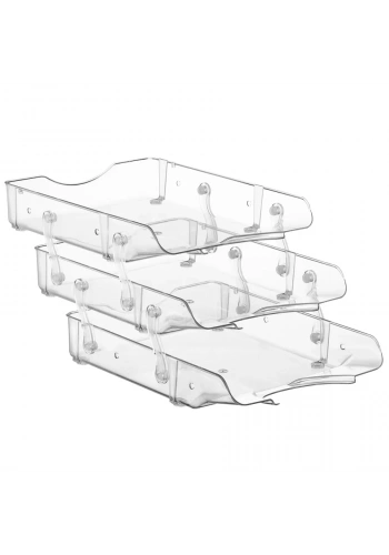 Bigpoint Şeffaf Evrak Rafı 3lü