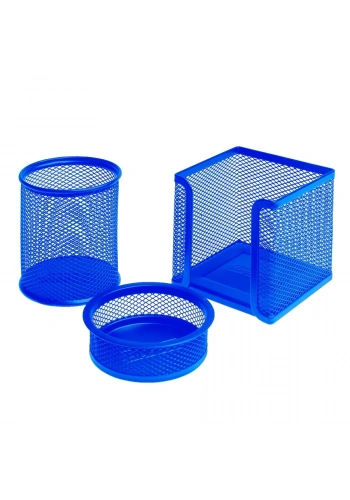 Bigpoint Metal Perfore 3lü Set Mavi