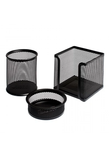 Bigpoint Metal Perfore 3lü Set Siyah