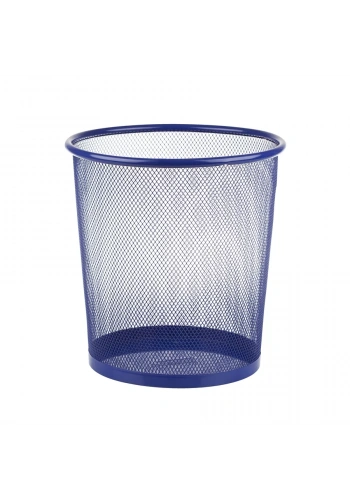 Bigpoint Metal Perfore Çöp Kovası Orta Mavi